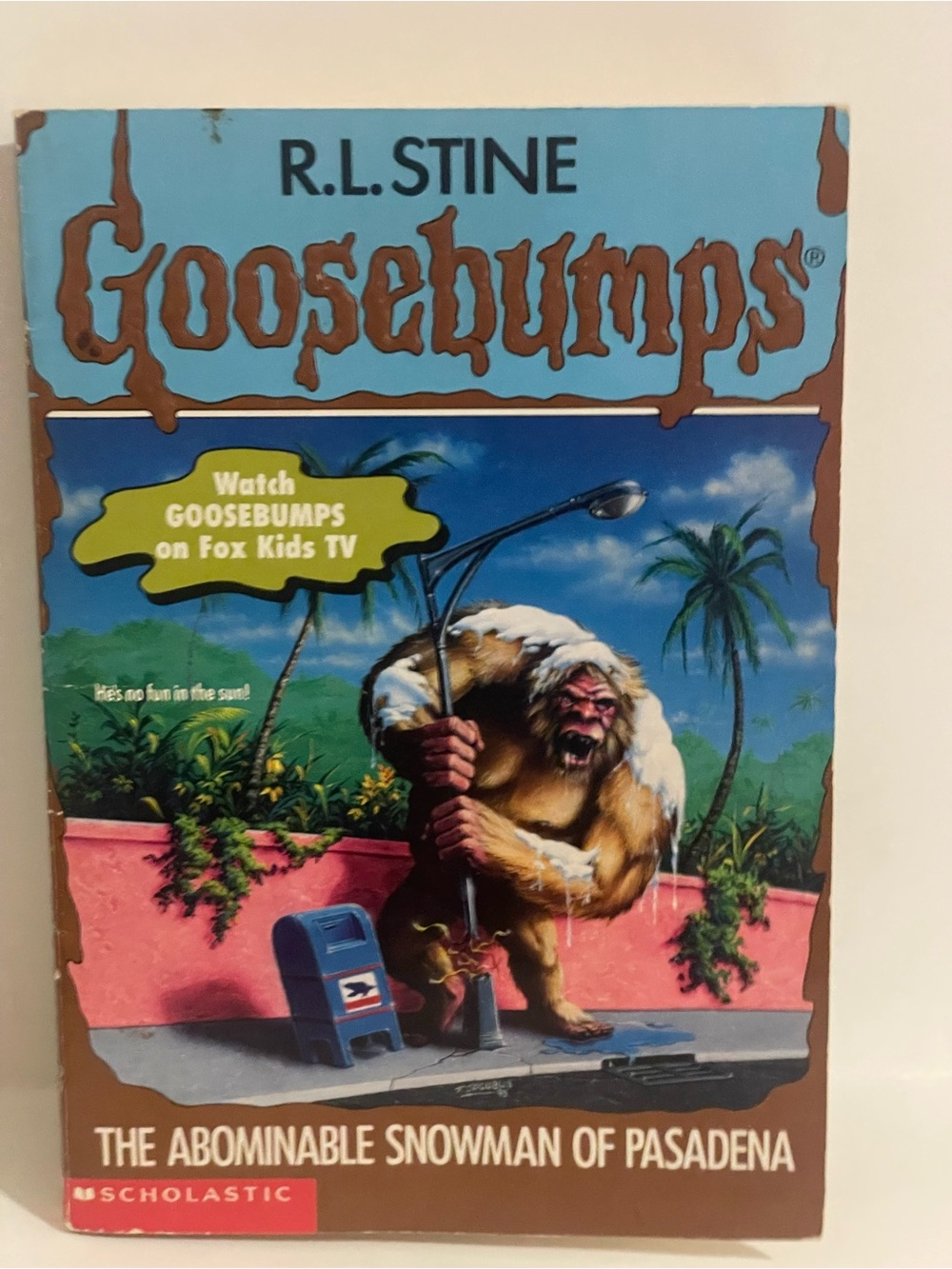 Vintage Goosebumps R.L. Stine The Abominable Snowman of Pasadena Paperback 1995
